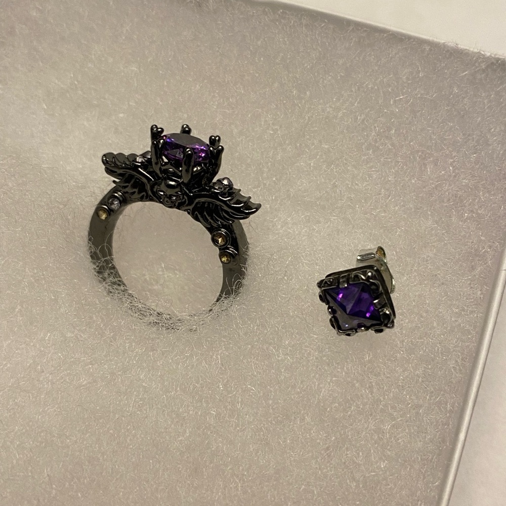 Victorian ring + earring